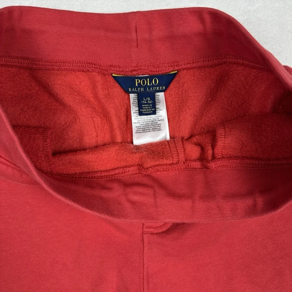 Polo Ralph Lauren Red Shorts Rainbow Pony Logo Boys‎ Size L (14-16)